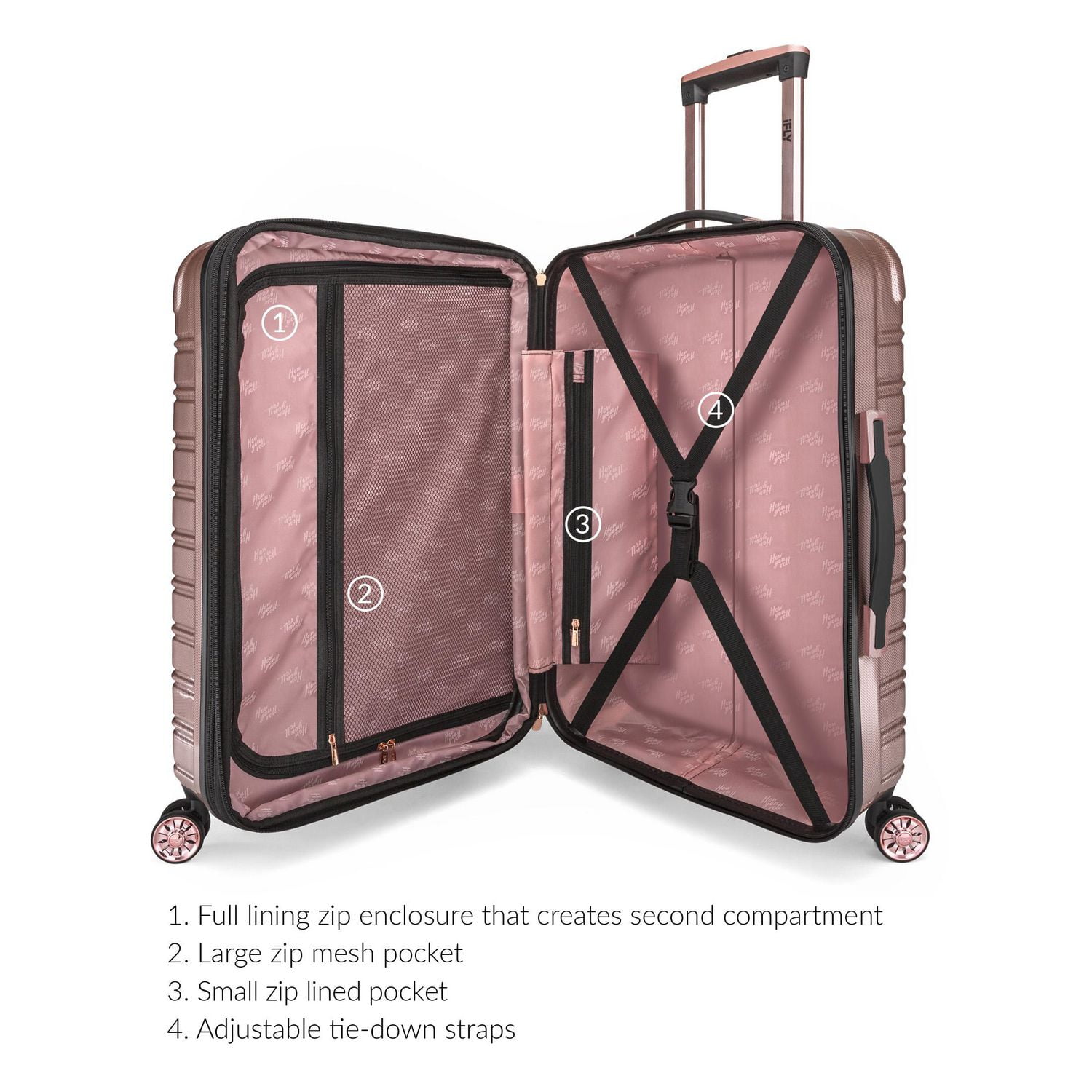 iFLY Hardside Fibertech Luggage 26