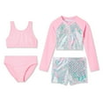 thumbnail image 1 of Ensemble 4 pièces de maillots de bain à assortir Btween pour filles, 1 of 2