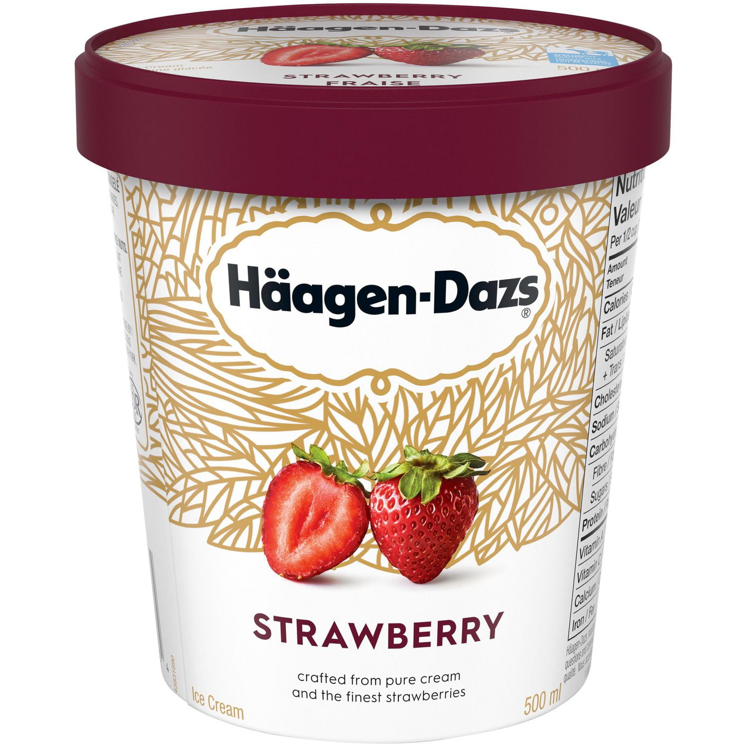 HaagenDazs HÄAGENDAZS® Strawberry Ice Cream 500 ml Walmart Canada