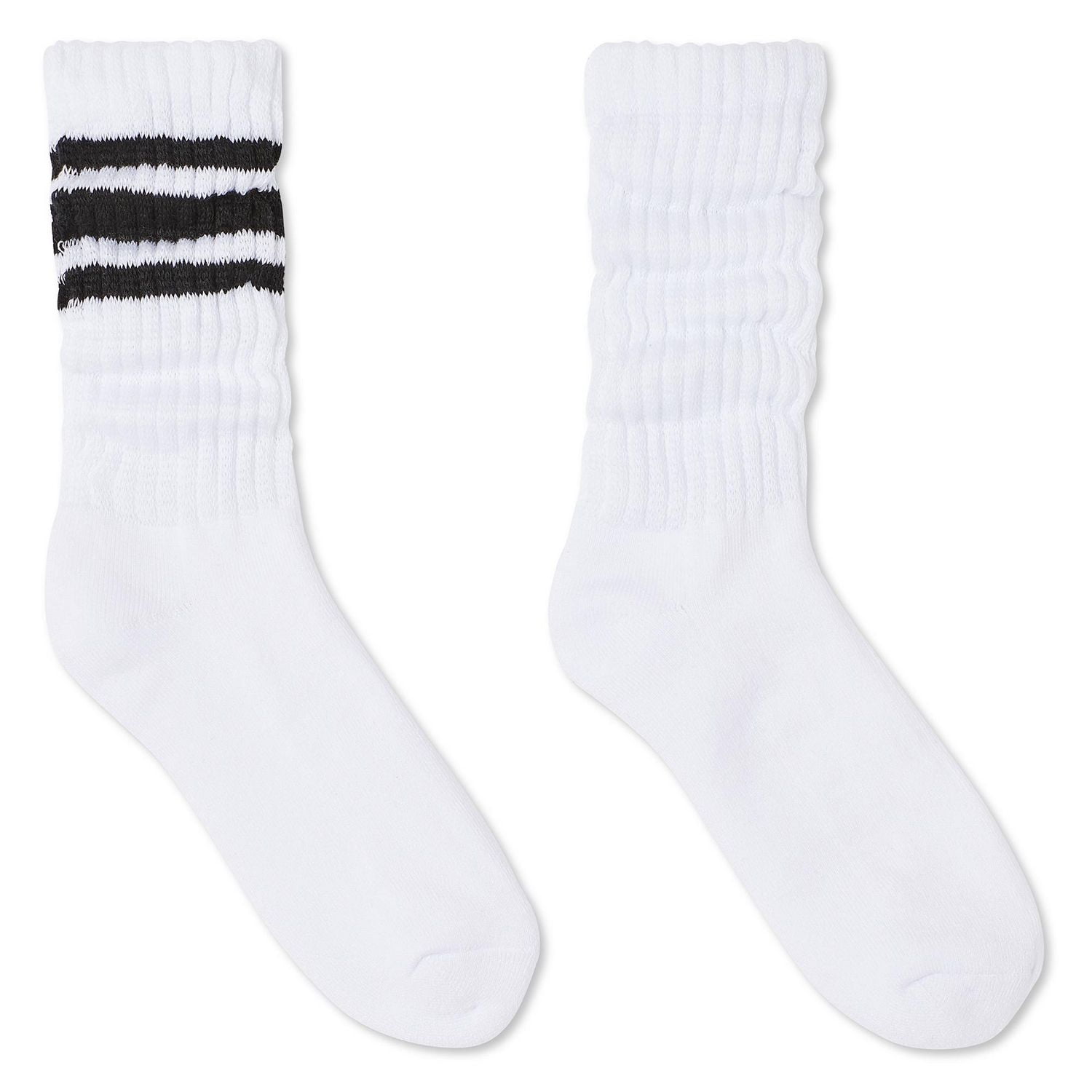 Lot de 2 paires de mi-chaussettes froncées George pour femmes Tailles 4-10