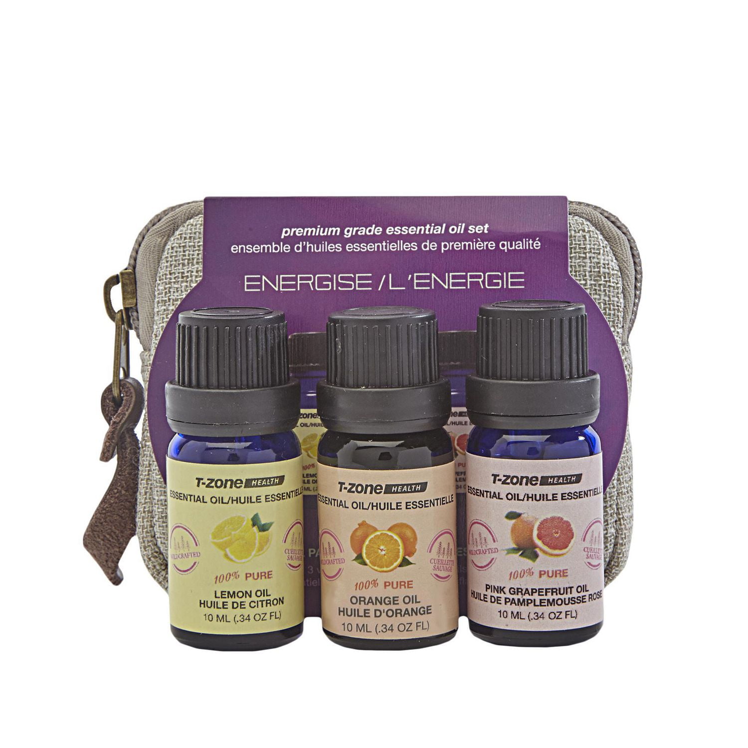 TZone Health 3pack of 10ml ENERGISE theme essential oils Walmart Canada