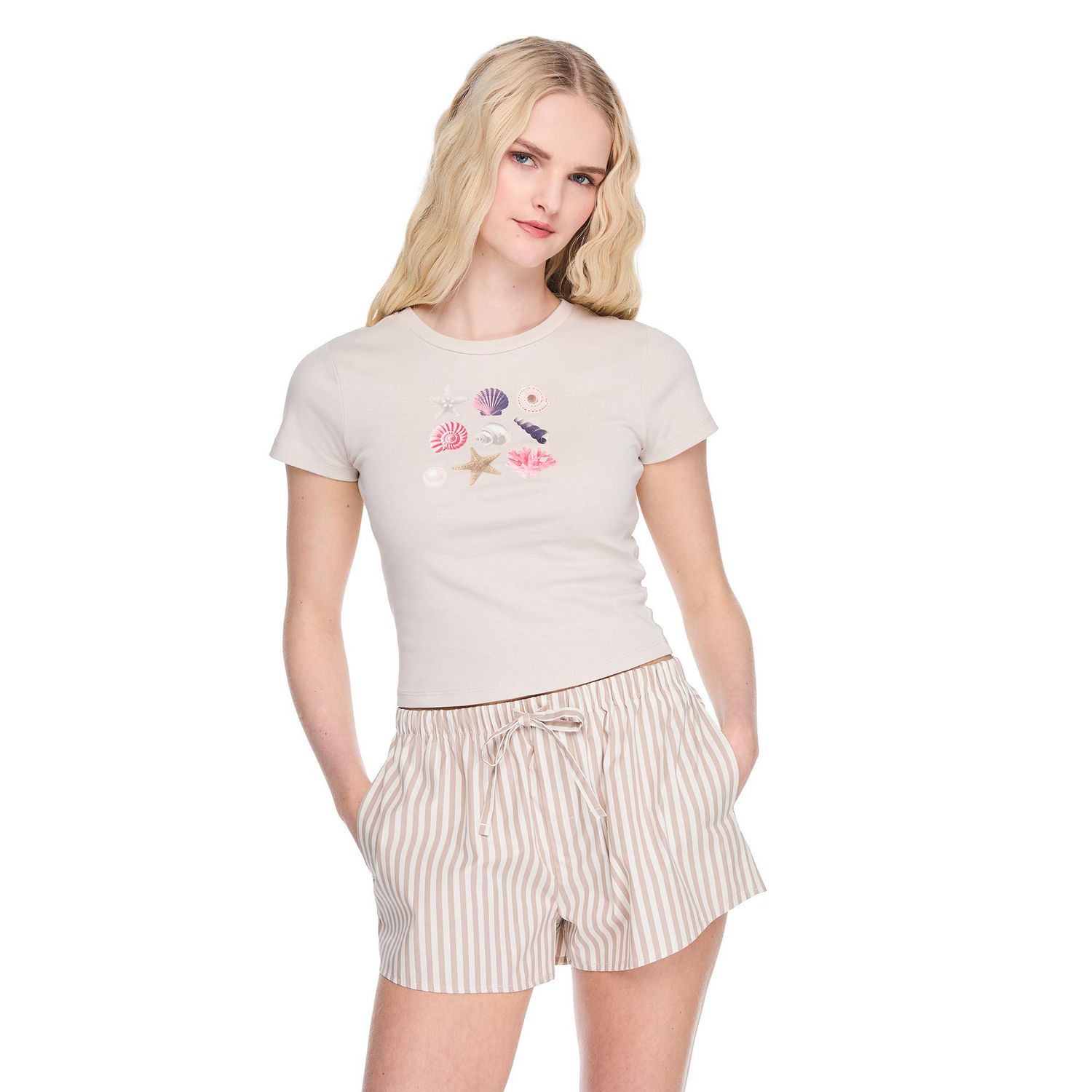 T-shirt coupe bébé No Boundaries pour femmes