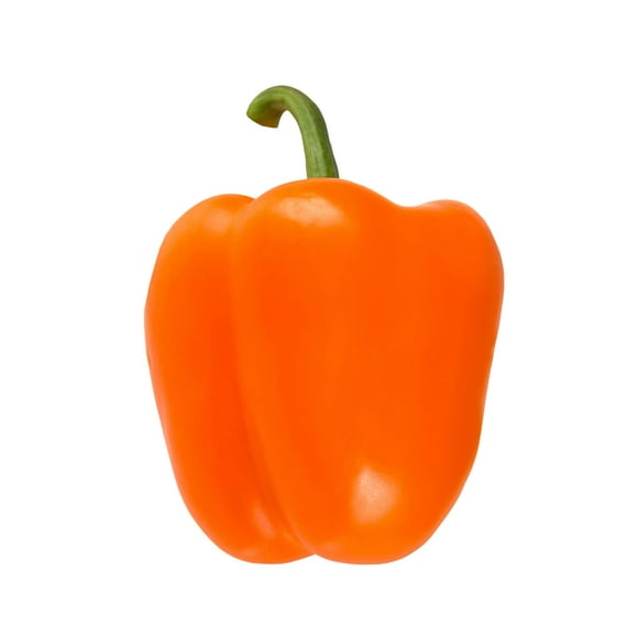 Pepper, Orange Bell, Sold in singles, 0.12 - 0.24 KG