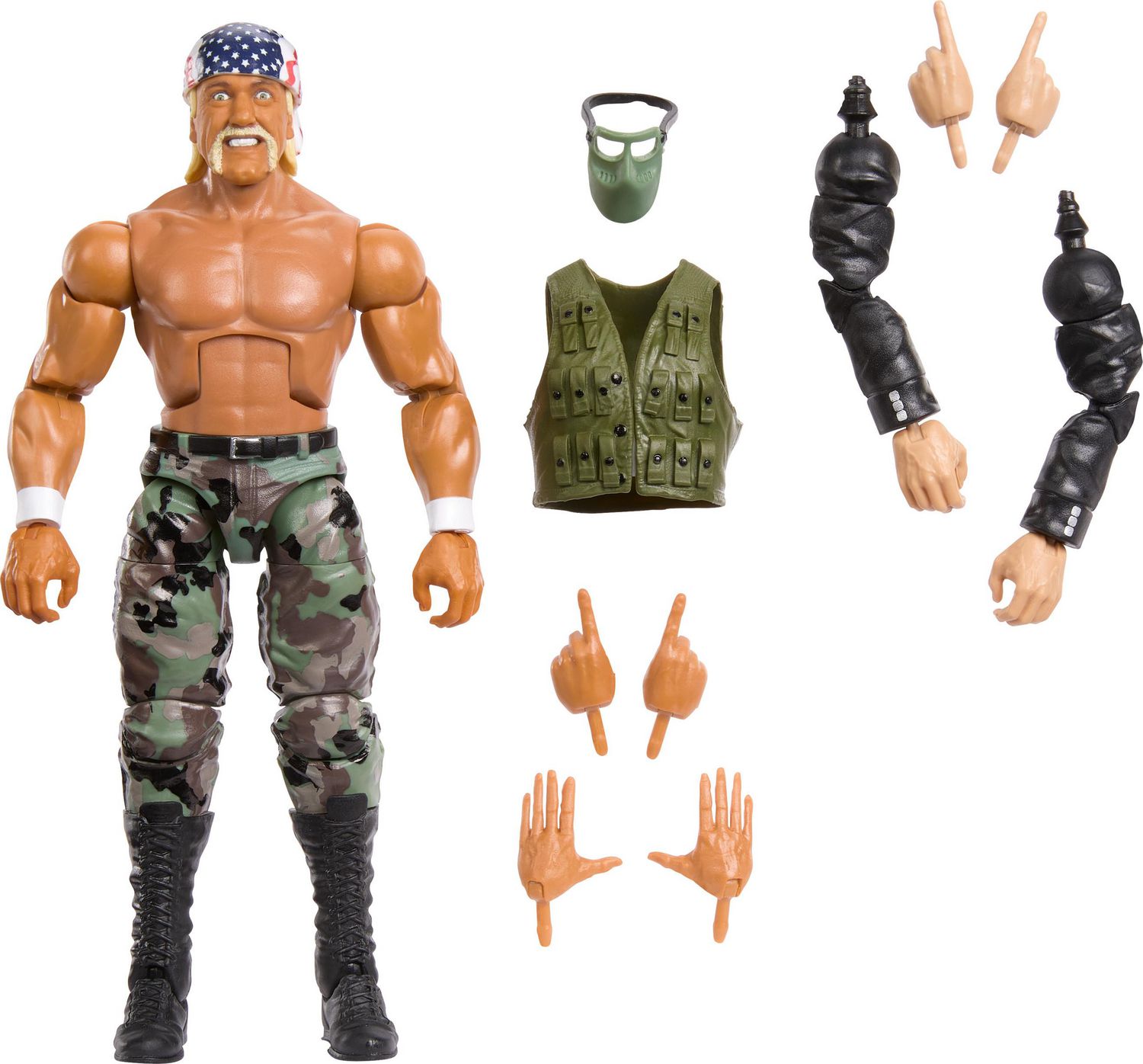 WWE Elite Action Figure SummerSlam Hulk Hogan with Build-A-Figure