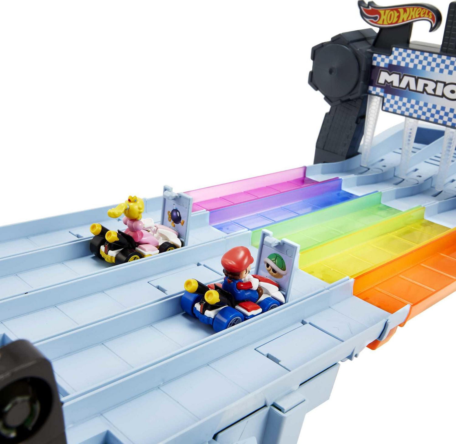 Hotwheels Mario Rainbow Road retailer racetrack