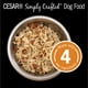 Nourriture humide pour chiens Cesar Simply Crafted poulet, carottes, orge et épinards 37g – image 2 sur 5