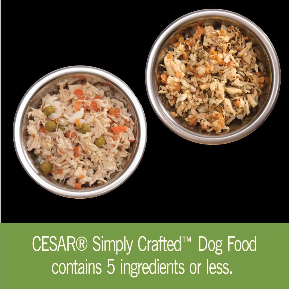 Simply crafted hot sale cesar dog food