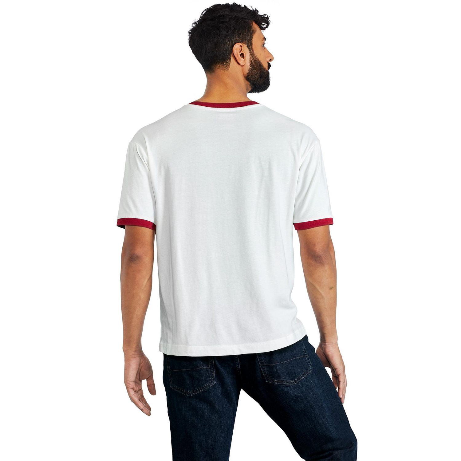 T-shirt à bordure contrastante Super Mario pour hommes