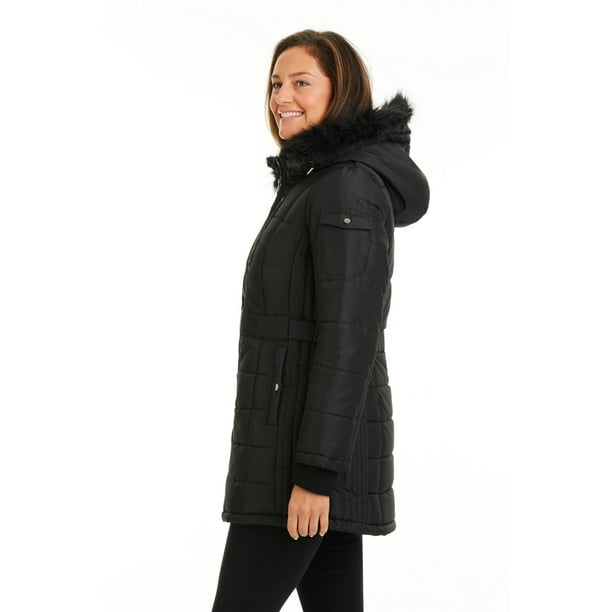 The puffer jacket full zip front closure, adorned with a stylish zipper  pull, allows for easy wear and temperature control. 35346806 Vector Art at  Vecteezy