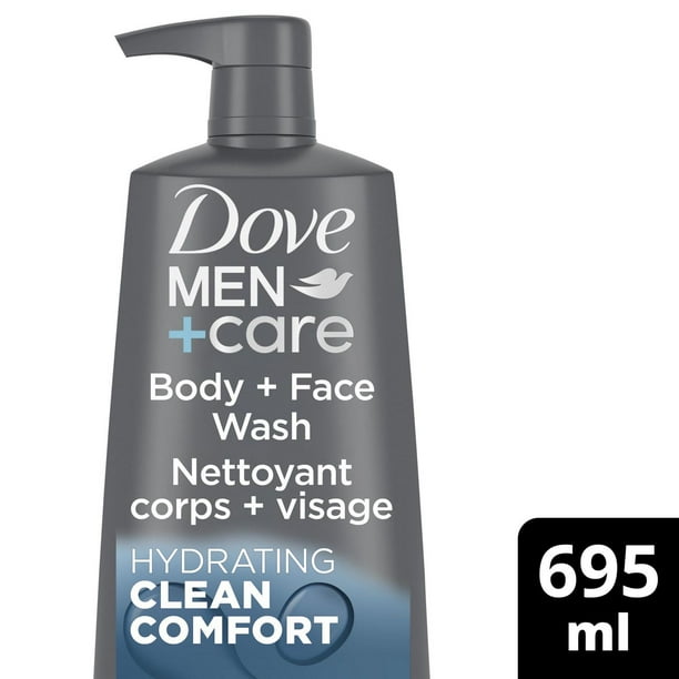 Nettoyant Corps et Visage hydratant Dove Men+Care Clean Comfort avec technologie nourrissante 24 h MicroMoisture 695 ml Nettoyant Corps et Visage