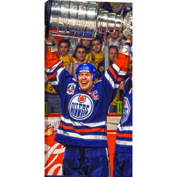 Frameworth Sports Toile TRH Coupe soulevée Oilers Mark Messier, 14 x 28