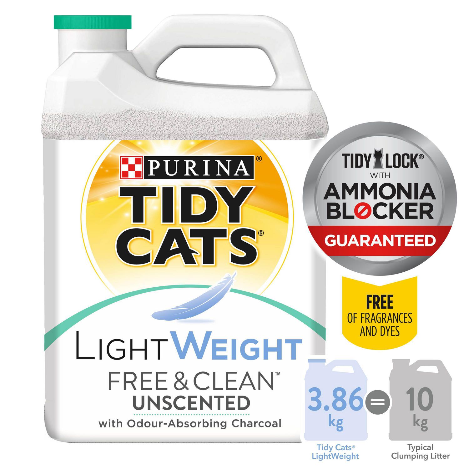 Tidy Cats Free & Clean Lightweight Cat Litter for Multiple Cats