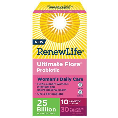 Sakura Renew Life® Ultimate Flora Daily Womens Care, 25 Billion Active Cultures, 30 Capsules