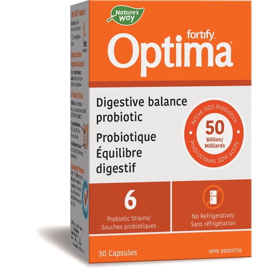 Capsules végétales digestives Optima Primadophilus de Nature's Way de 50 milliards probiotiques