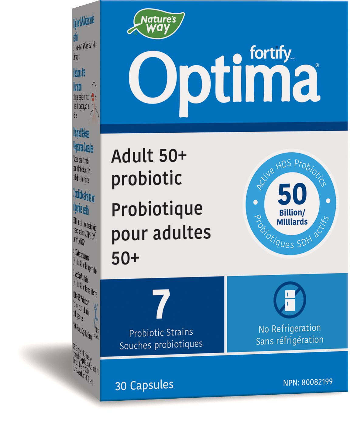 Nature's Way Nature’s Way Optima Adult 50+ Probiotic, 50 Billion CFU