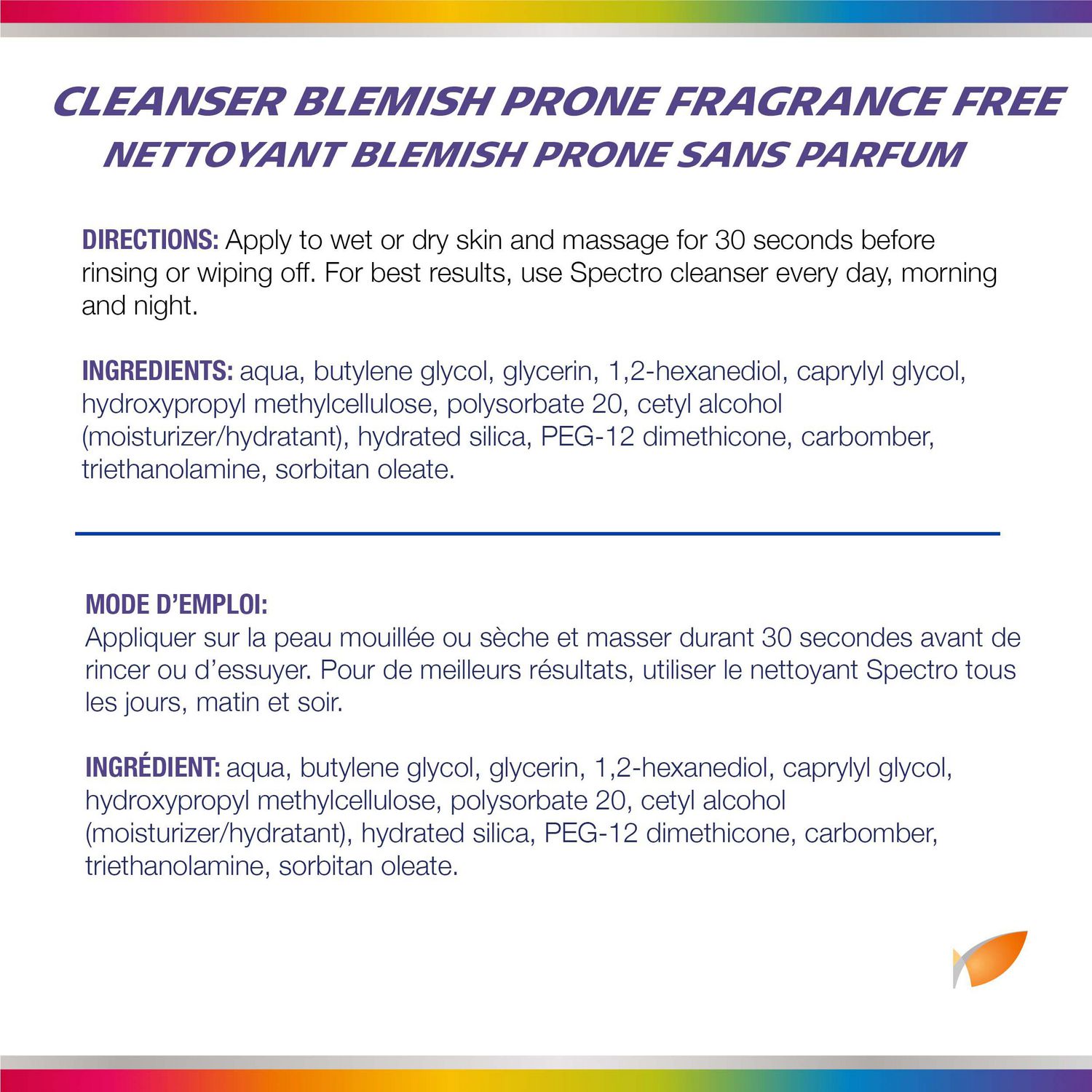 Buy SPECTRO Blemish-prone Unscent Skin Cleanser 500ml online