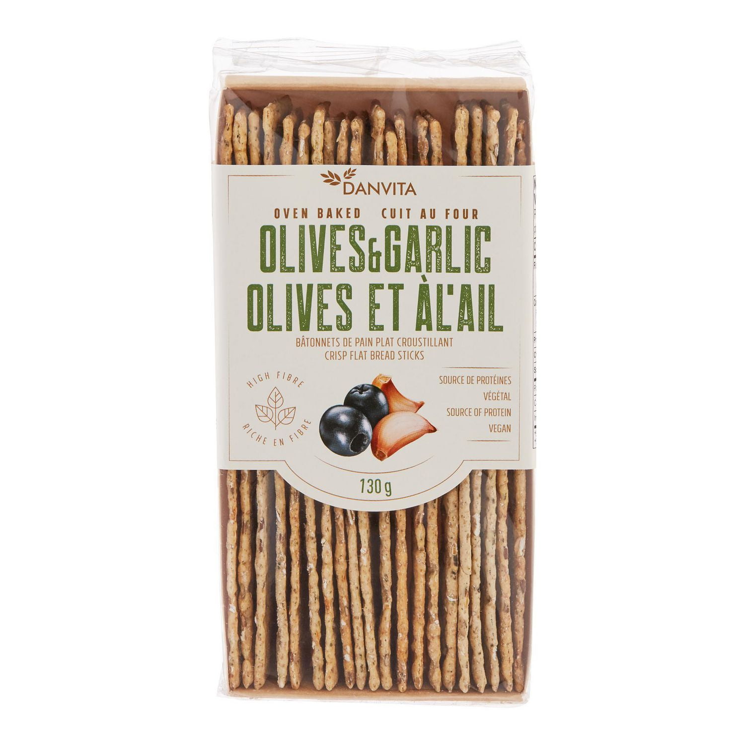 Danvita Olive & Basil Garlic Crisp Flat Bread Sticks Walmart Canada