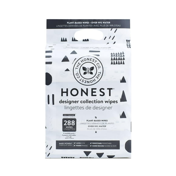 The Honest Company Lingettes 288 CT Pattern Play - Hypoallergénique