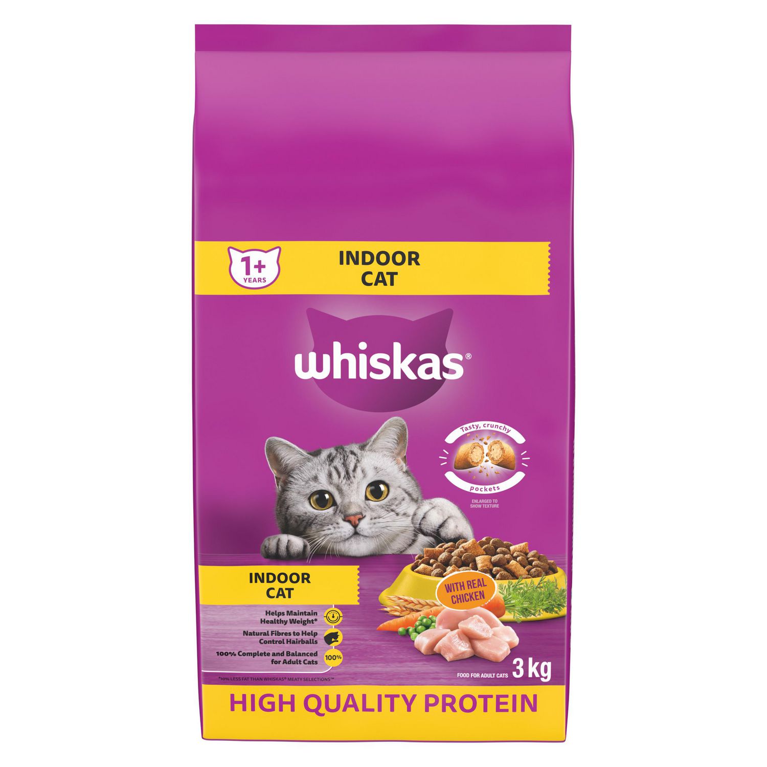 WHISKAS® Indoor CAT with Chicken Adult Dry CAT Food Walmart Canada