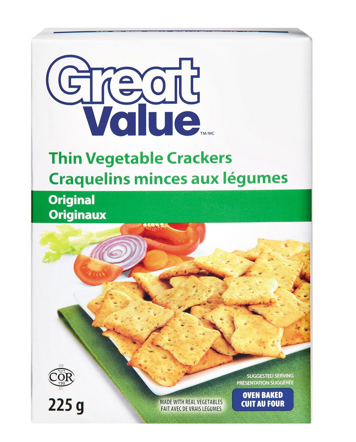 Great Value Thin Vegetable Crackers Walmart Canada