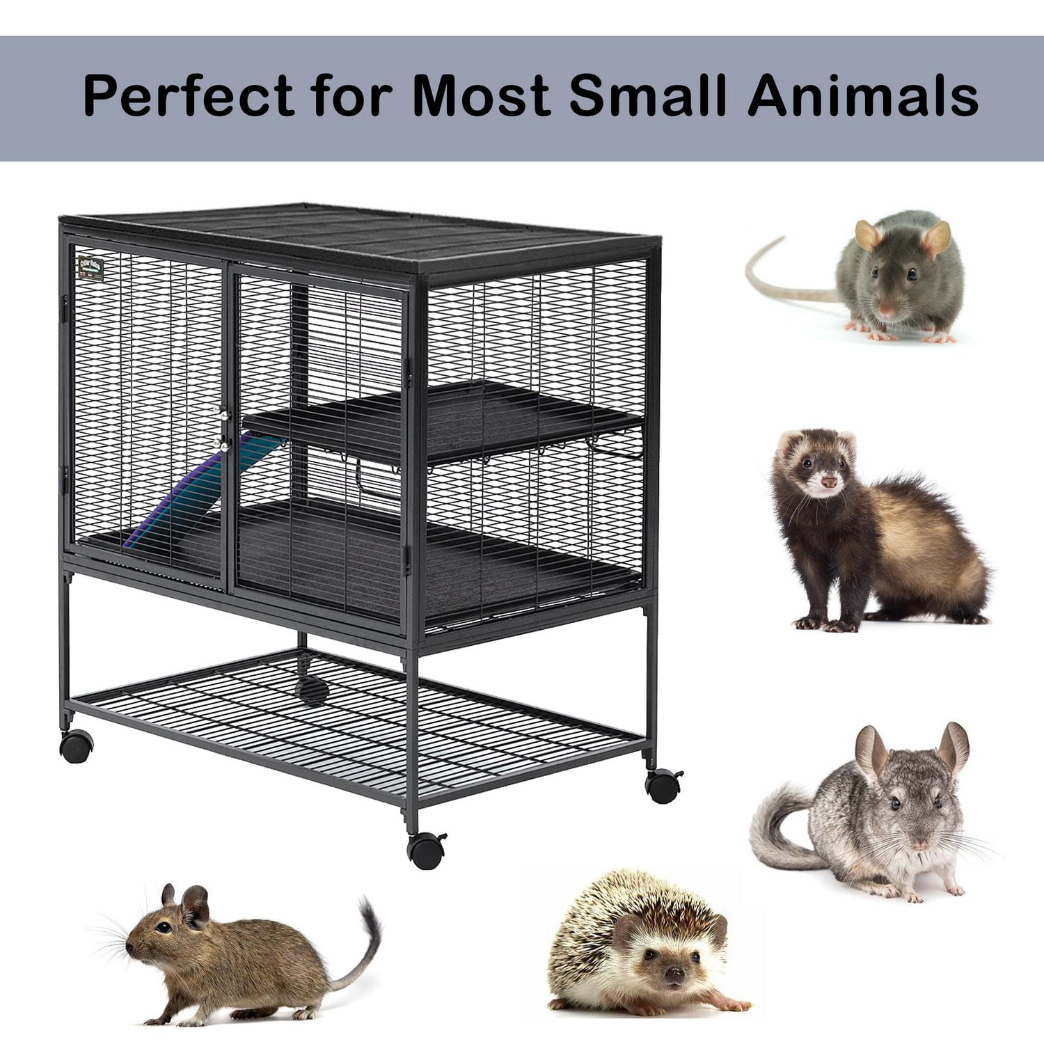 MidWest Critter Nation 36x25x39 Single Unit Small Animal Cage Habitat 