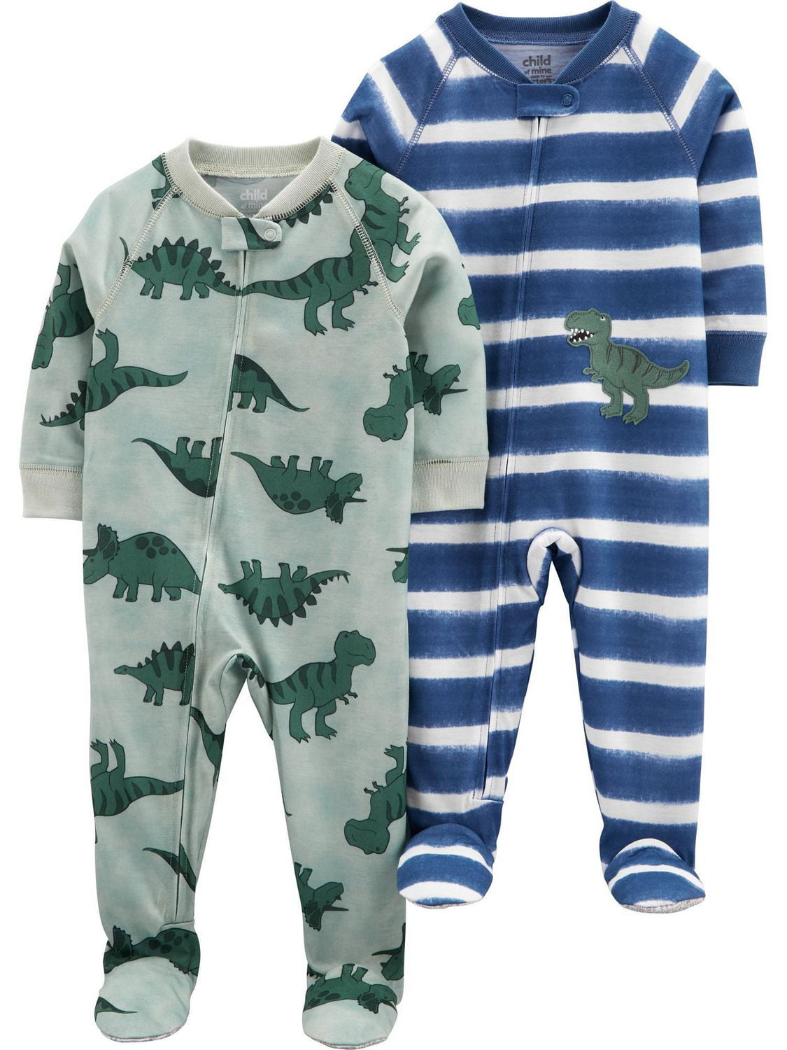 Child of Mine made by Carter's Boy 2-pack 1 Piece Pajama - Dino