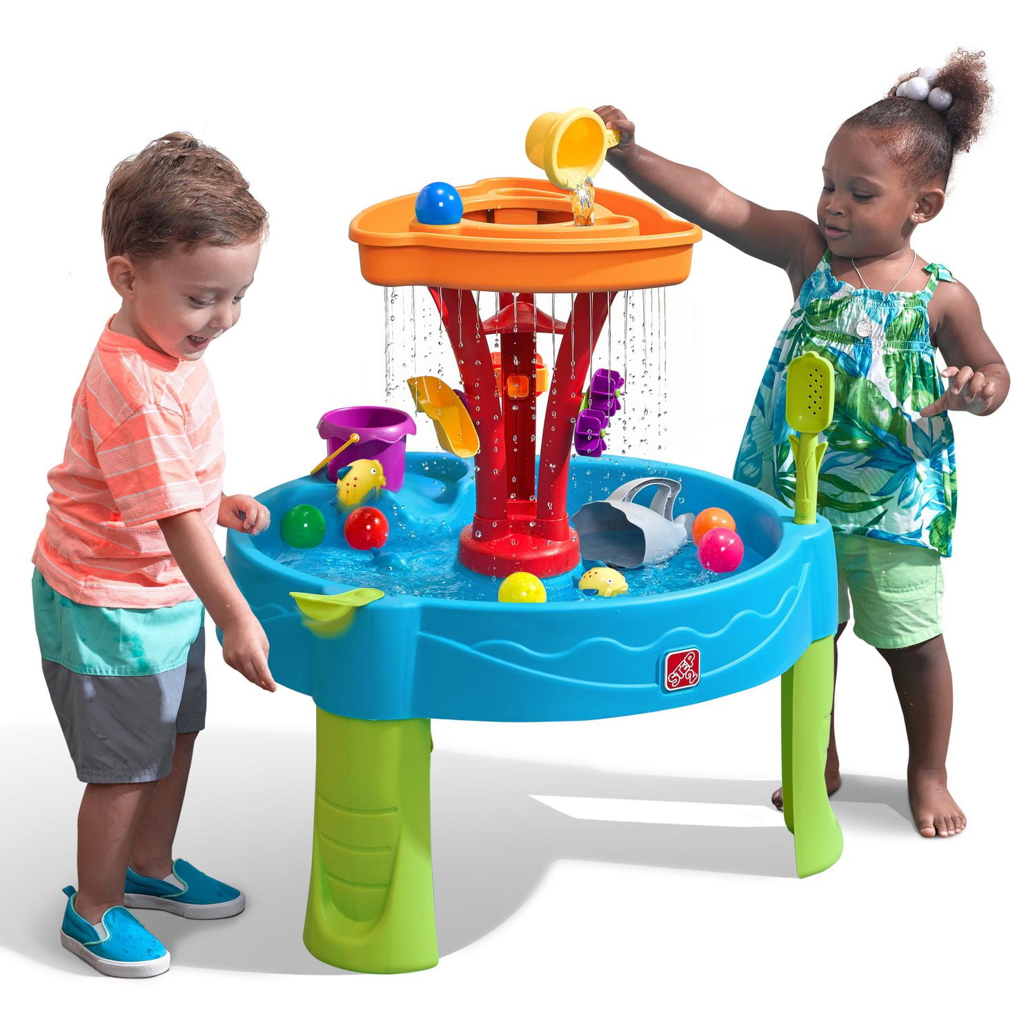 Play Day Water Sand Table Play Fish Pond Outdoor/Indoor Kids Splash Toys 
