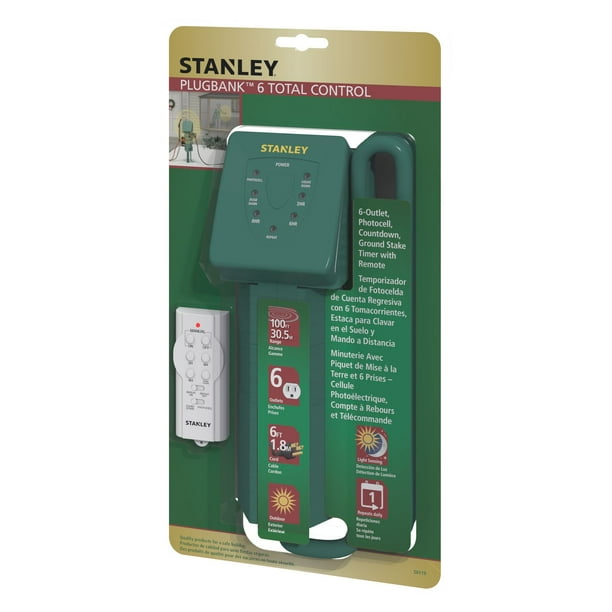 Stanley Plugbank 6-Outlet Remote Stacker