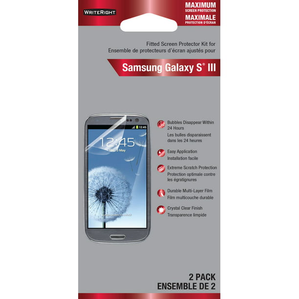 Fellowes WriteRight Protecteur d'écran protection maximale pour Samsung Galaxy S III, paq. de 2