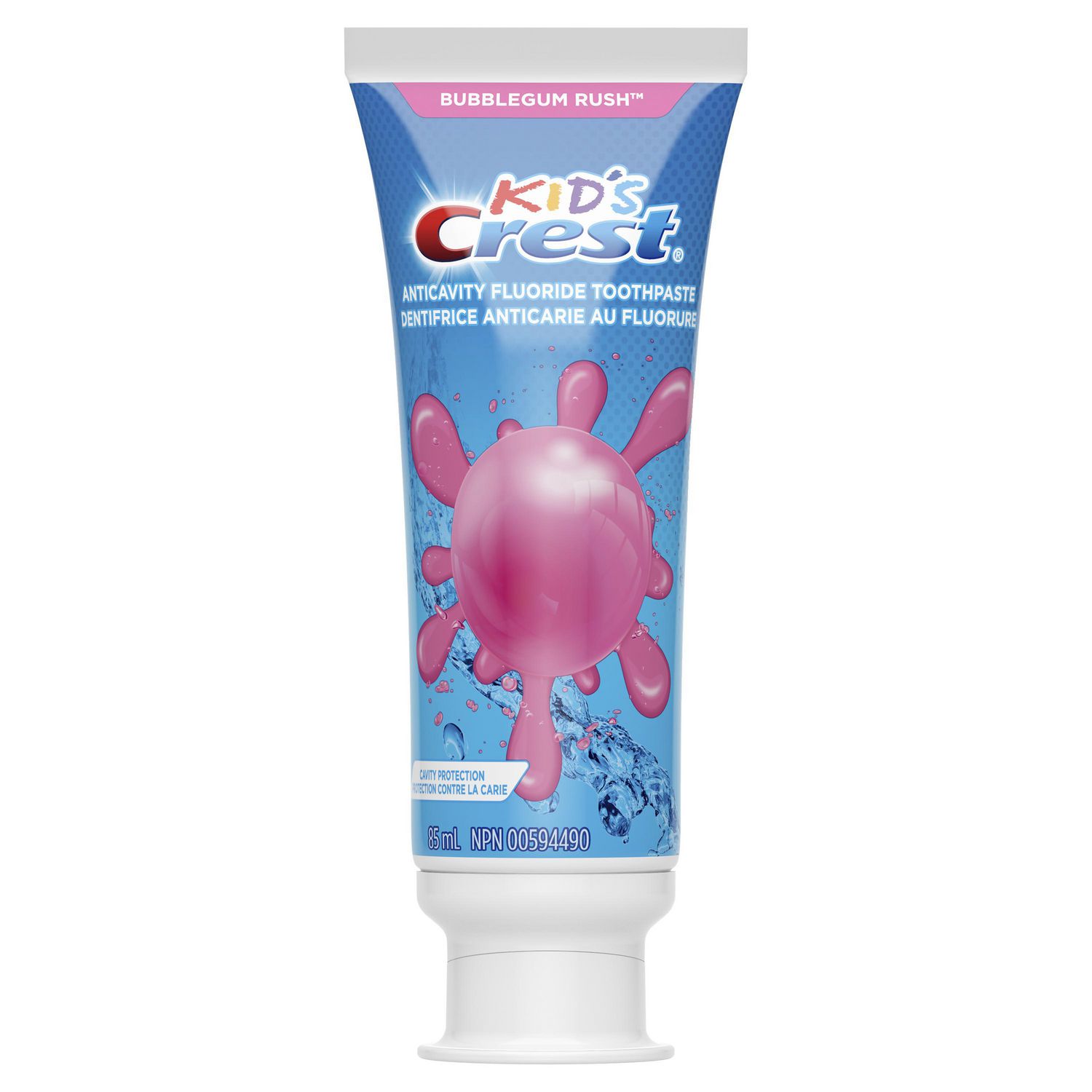 bubblegum flavour toothpaste