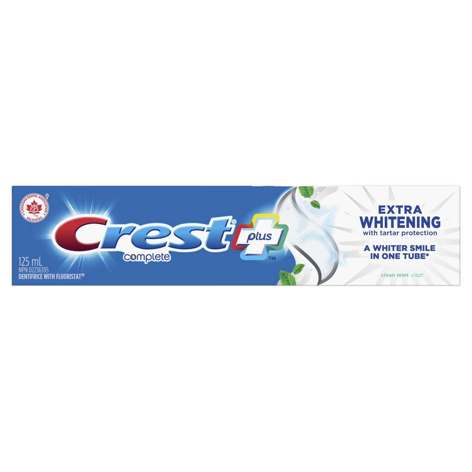 Crest + Extra Whitening Complete Toothpaste, Clean Mint Walmart Canada