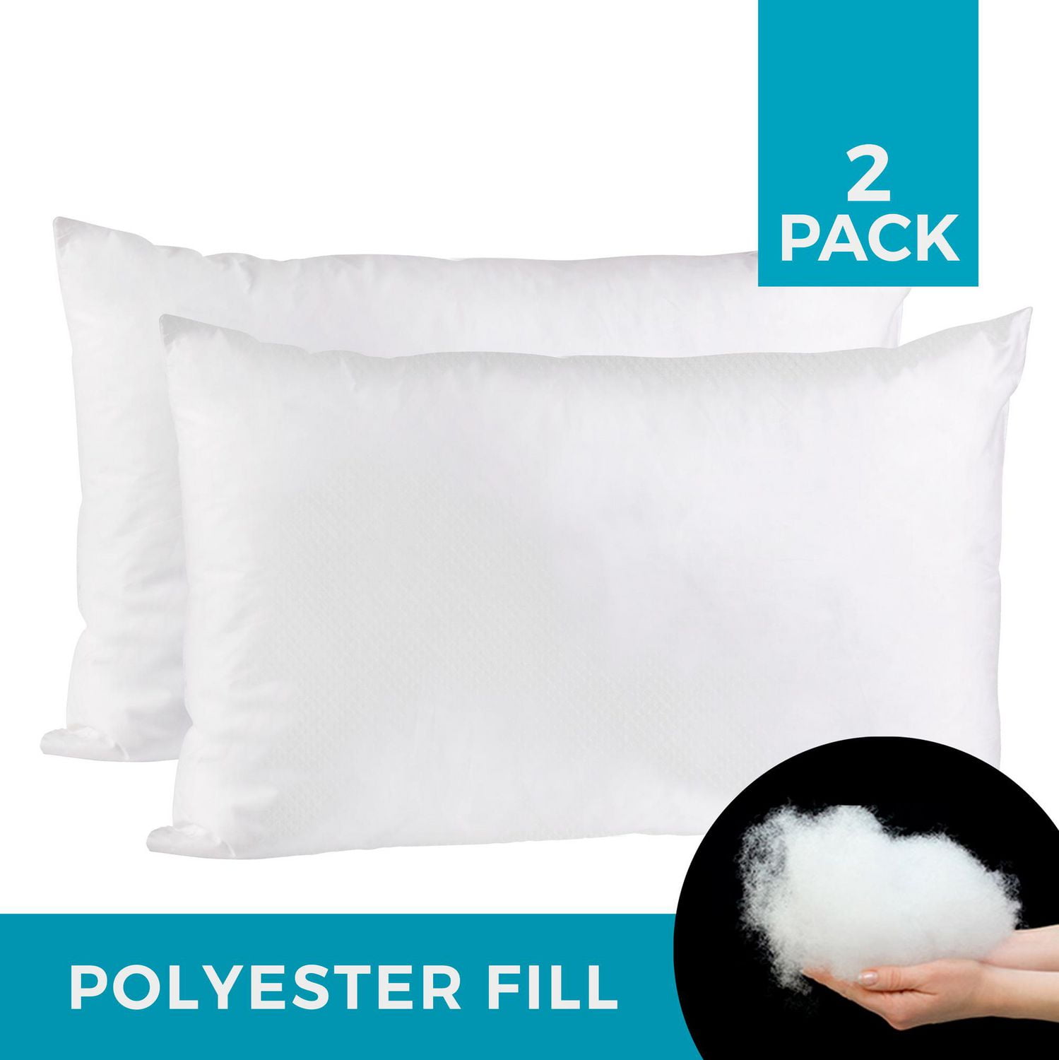 Polyester Throw Pillow Insert Assorted Sizes 2 Pack