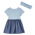 thumbnail image 2 of Ensemble 2 pièces avec robe et bandeau George pour bébés filles, 2 of 2