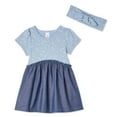 thumbnail image 1 of Ensemble 2 pièces avec robe et bandeau George pour bébés filles, 1 of 2