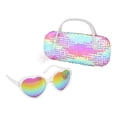 thumbnail image 2 of Justice heart shaped sunglasses with case, 2 of 2