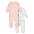 thumbnail image 2 of George Baby Girls' Sleeper 2-Pack, 2 of 2