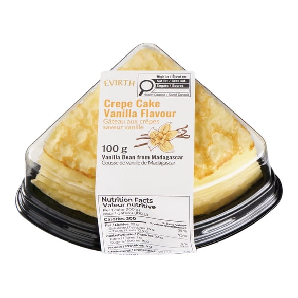 Évirth Crepe Cake Vanilla Flavour (Single Slice)