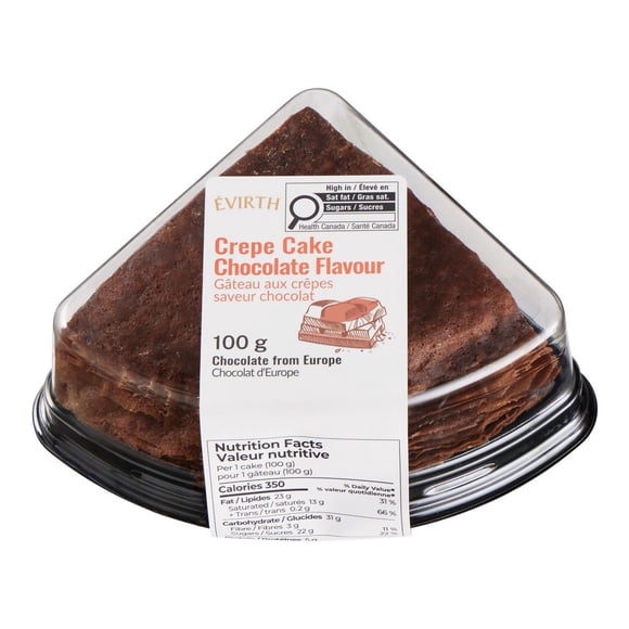 Évirth Crepe Cake Chocolate Flavour (Single Slice)