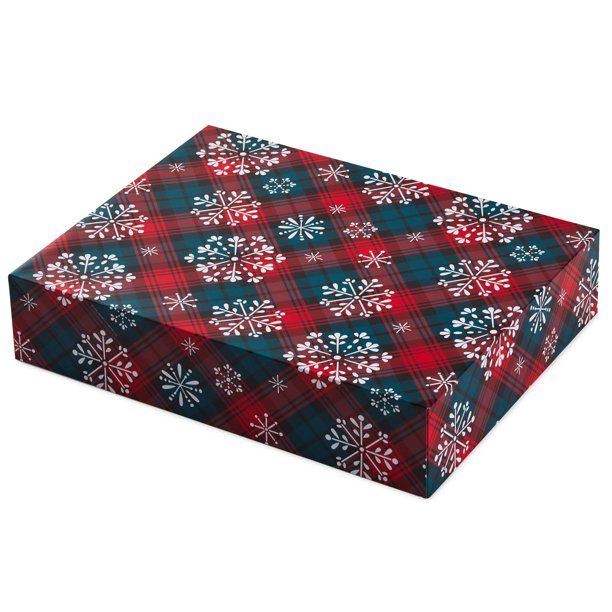 Hallmark Christmas Blanket Gift Box (Snowflakes on Plaid) Walmart.ca