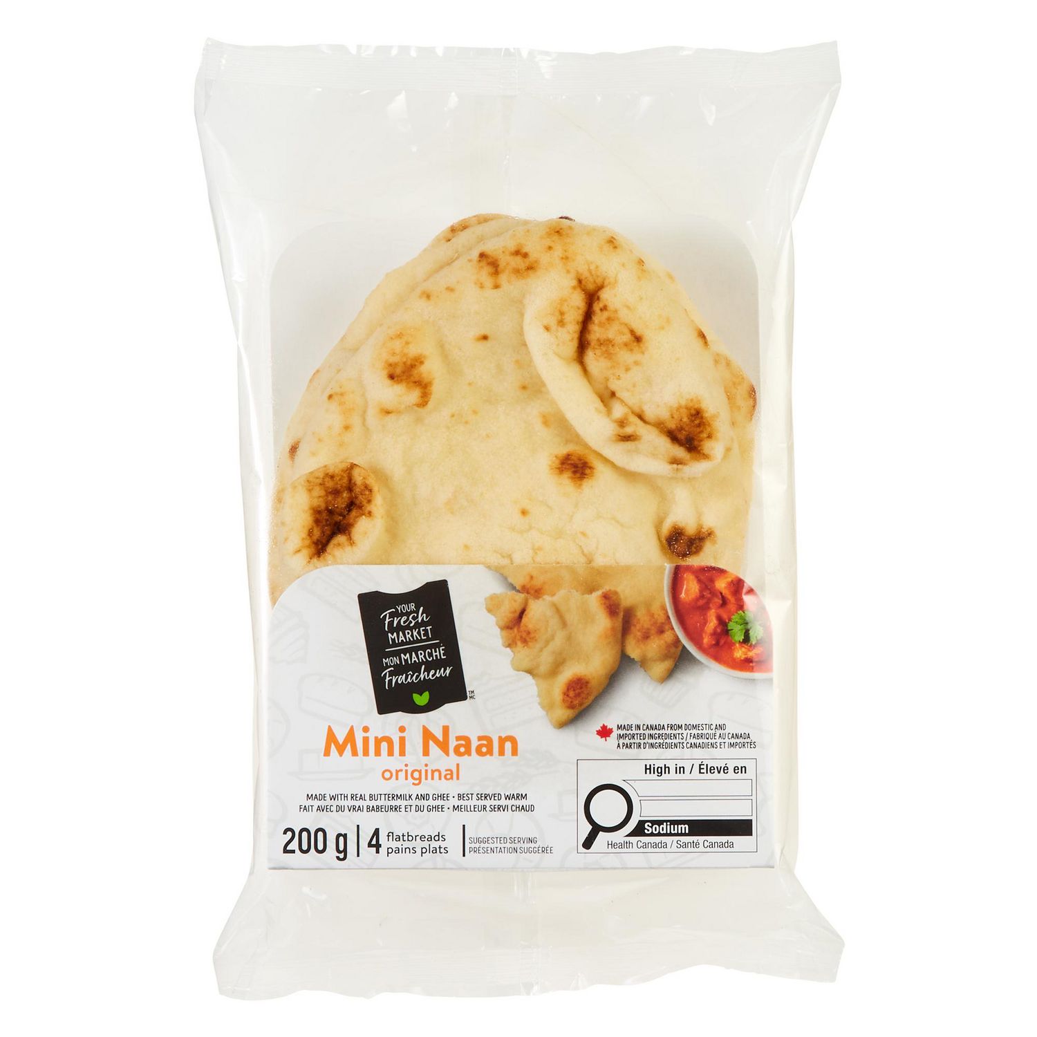Mini Naan original Mon marché fraîcheur