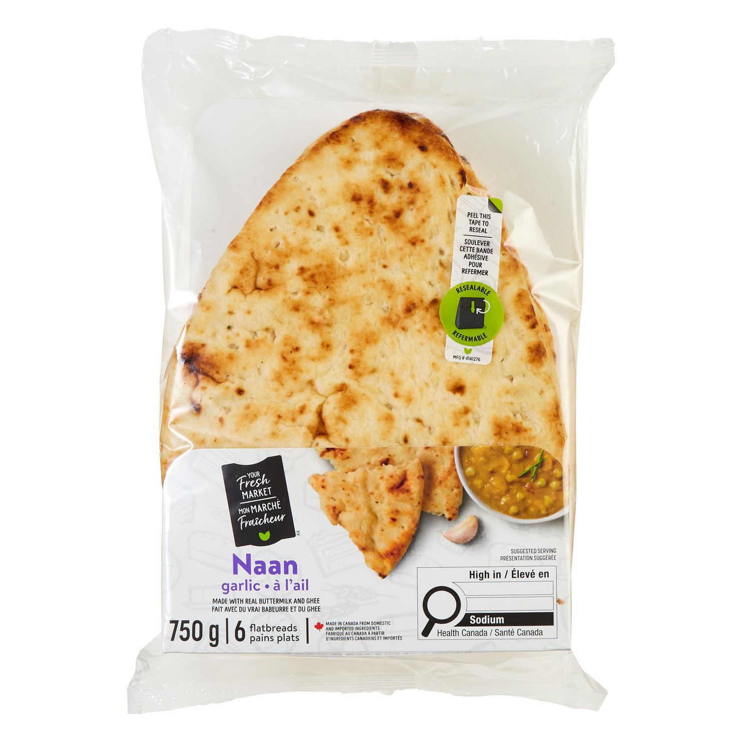 Your Fresh Market Garlic Naan
