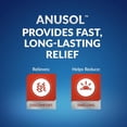 thumbnail image 2 of Anusol plus Hemorrhoidal Suppositories with anesthetic for internal Hemorrhoids, 12 Count, 2 of 5