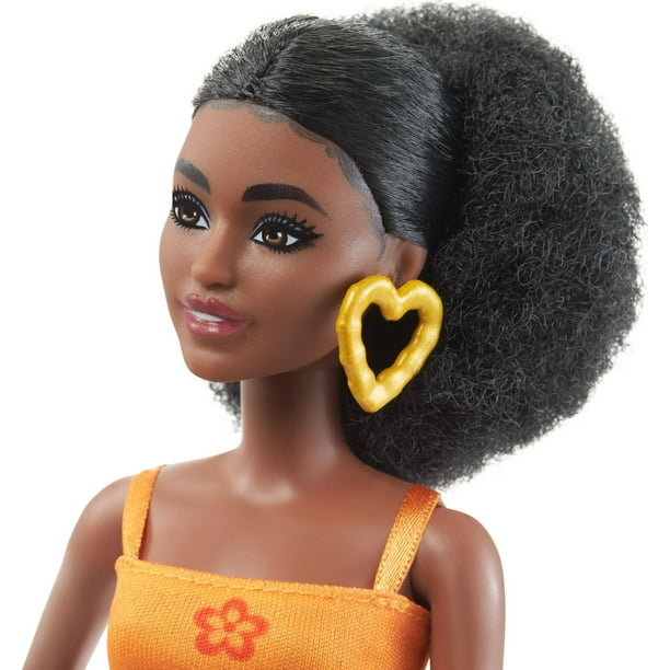 Barbie® Doll, Curly Black Hair and Petite Body, Barbie® Fashionistas™