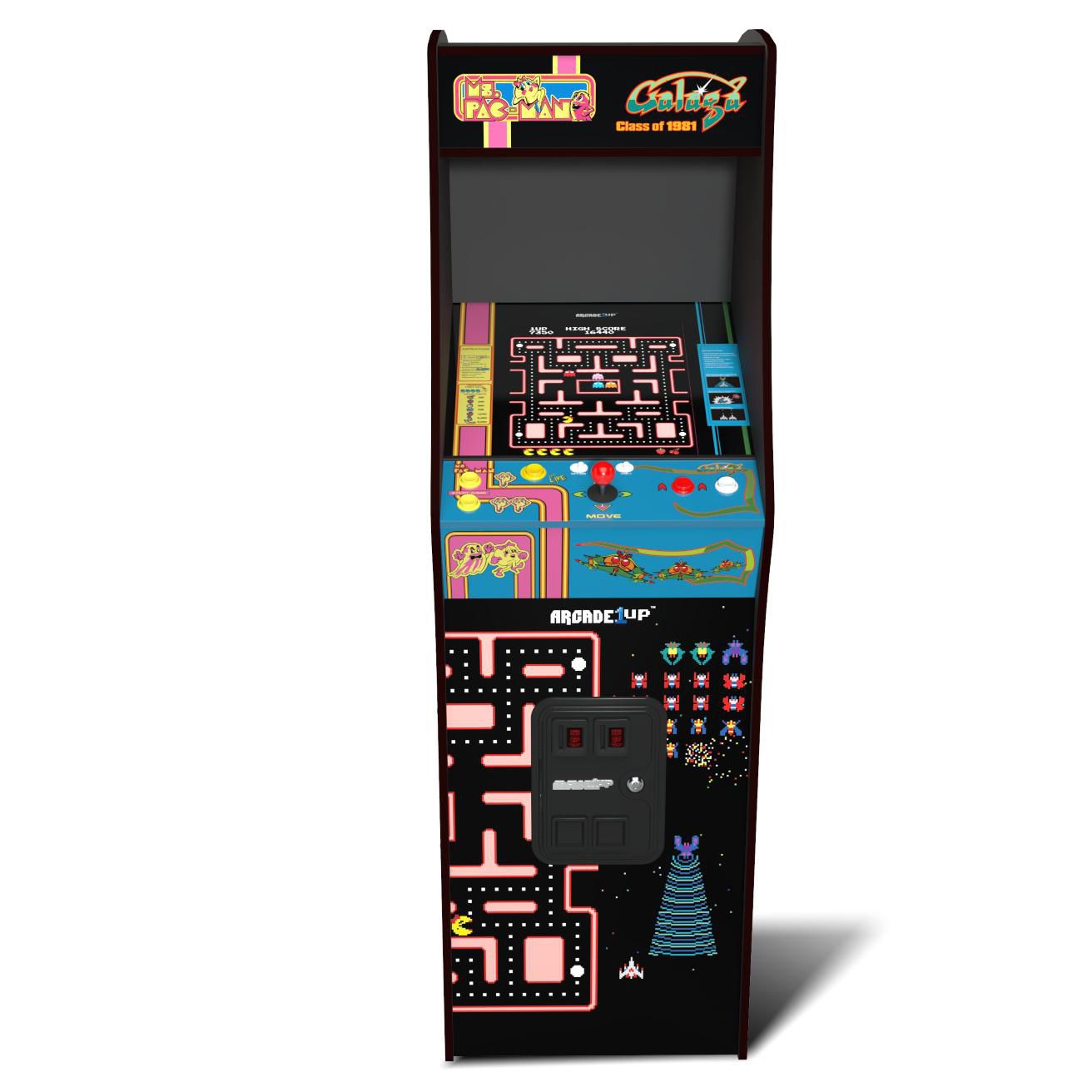 Arcade1UP Ms. Pac-Man & Galaga Class of 81' Deluxe Arcade Machine 