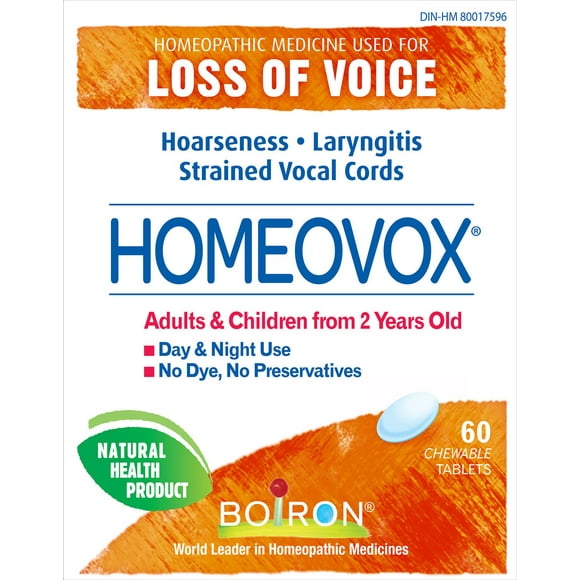 Boiron Homeovox For Strained Vocal Cords