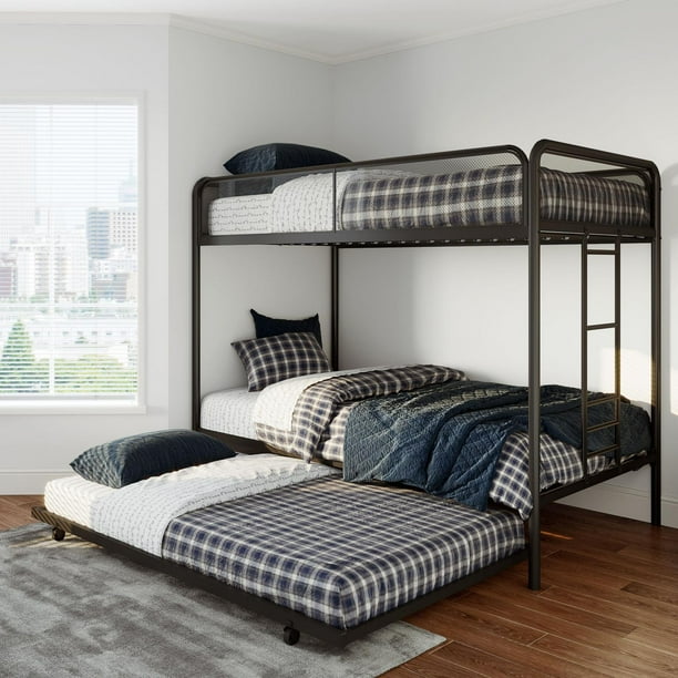 DHP Isaiah Triple Twin Metal Bunk Bed Walmart.ca