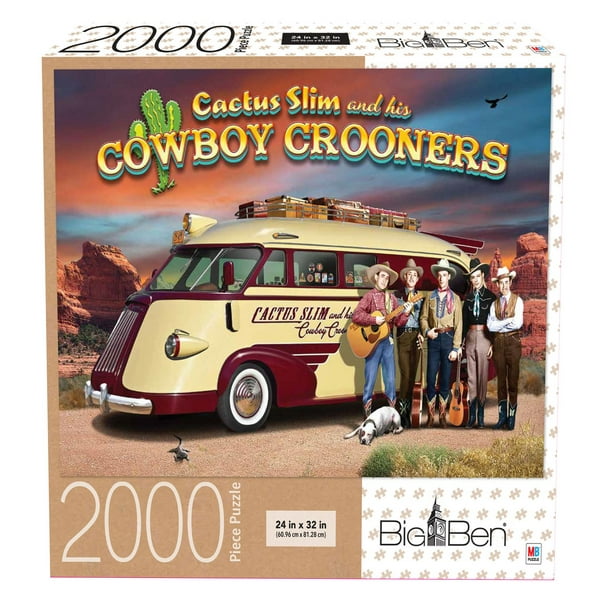 Big Ben 2000-Piece Adult Jigsaw Puzzle - Cowboy Corners