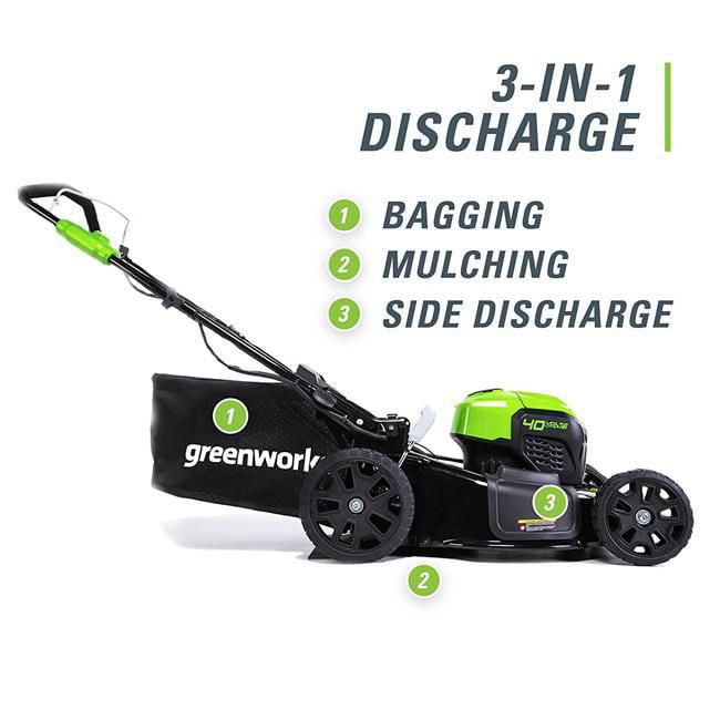 Greenworks 40V 20 Inch Brushless Lawn Mower 4.0 AH Battery and