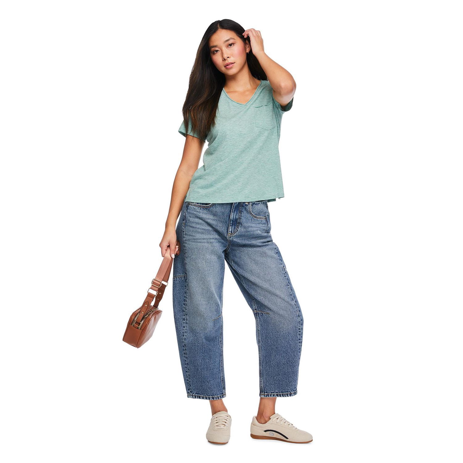 George Women's V-Neck Pocket T-Shirt