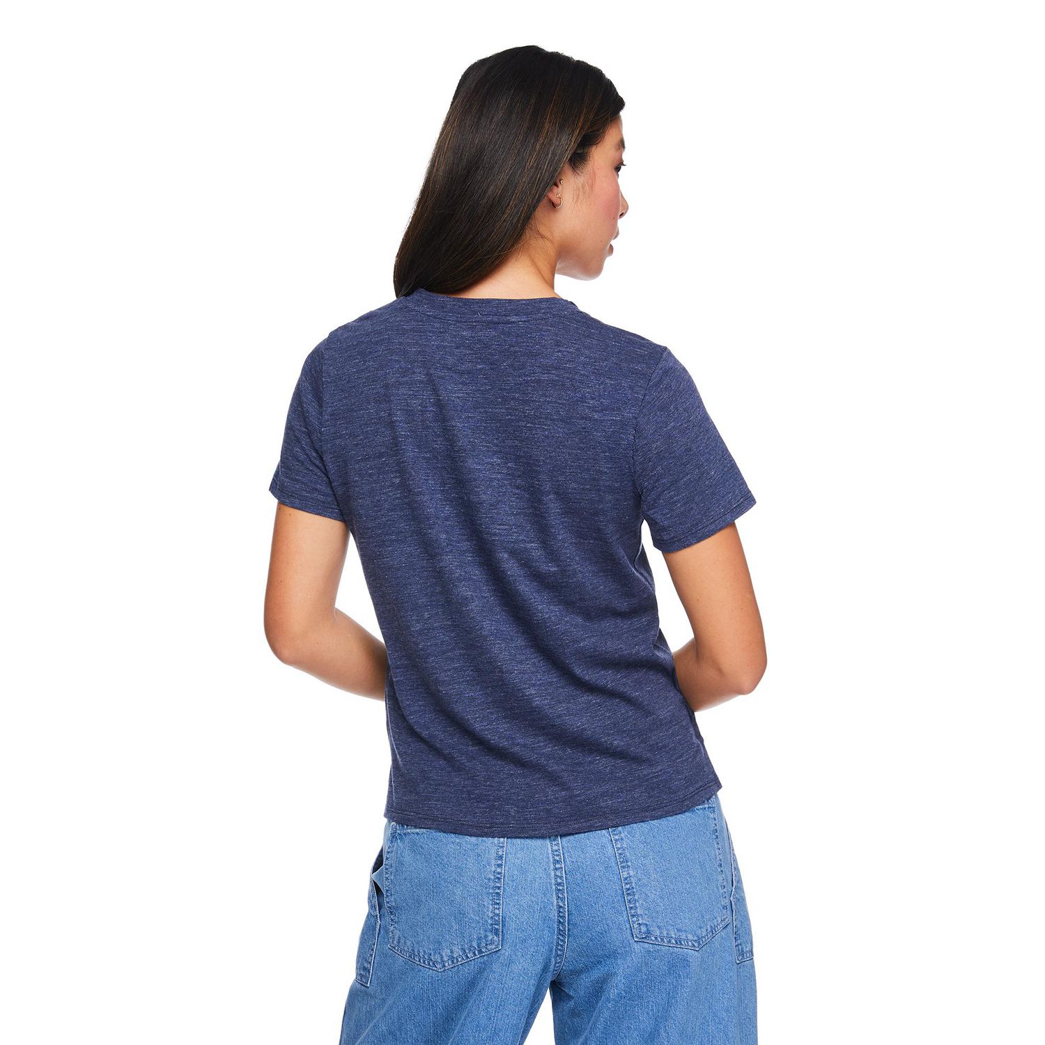 T-shirt à pochette encolure en V George pour femmes